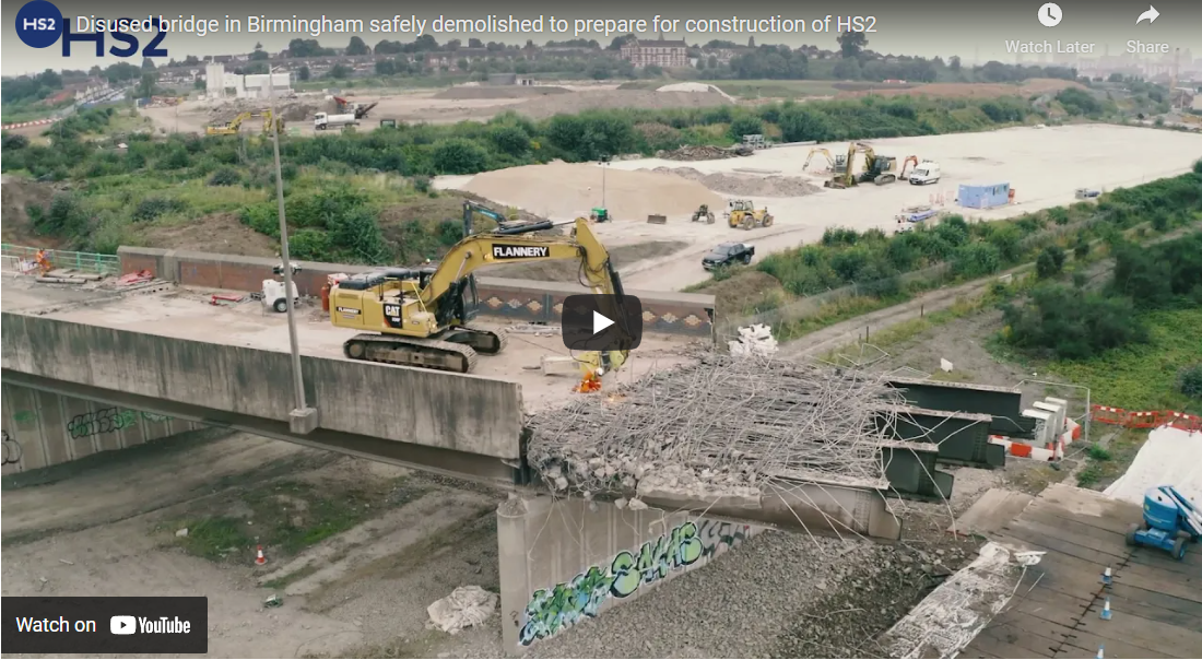 Timelapse of HS2 Bridge Demolition Makes Headlines