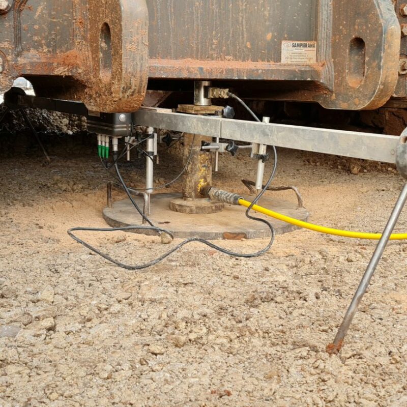 Plate bearing test as part of Geotechnical Site Investigation